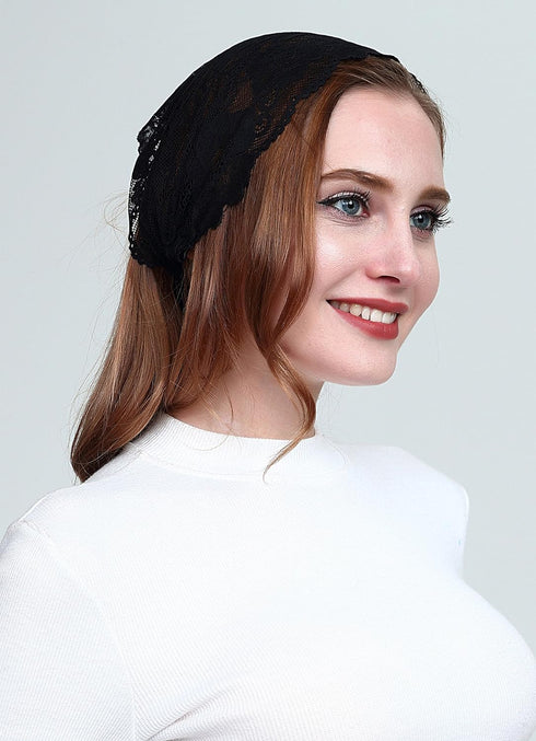 Vintage French Lace Headband Soft Headwrap Head Covering Church Veil H2...
