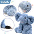 Hopearl Adorable Plush Calf Elephant Toy Floppy Elephish Ultra Soft Stuffed Animal for Boys Girls Kids Toddlers, Blue, 9''...