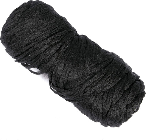 5Roll Brazilian Yarn Wool Hair Arylic Yarn for Hair Crochet Braid Twist Warps Black Color...