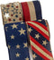 Ribbli Rustic Patriotic Ribbon Wired,4 Rolls Stars and Stripes Burlap Ribbon,2-1/2 Inch Total 60 Feets(20 Yards), Patriotic Ribbon for Crafts,Wrea...