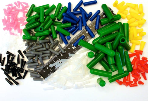 350pc Ultra Precision High Temp Silicone Rubber Plug & Cap Kit Powder Coating Custom Paint Supplies...