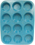 casaWare Ceramic Coated NonStick 12 Cup Muffin Pan (Blue Granite)...