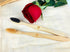 Bamboo Toothbrush Medium Bristle, 10Pcs Biodegradable Bulk Wooden Toothbrushes...