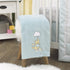 Disney Winnie The Pooh Hello Sunshine Aqua Super Soft Baby Blanket with Multi Colored Rainbow & Cloud Applique, Aqua, Yellow, White...