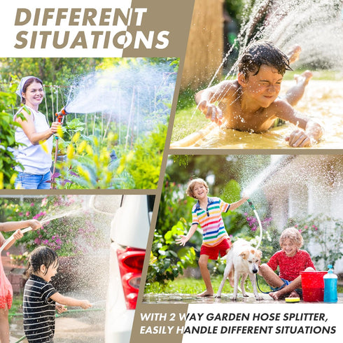 Twinkle Star 3/4 Inch Garden Hose Fitting Quick Connector Male and Female Set (6 Sets)...