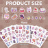 Cute Cats Water Bottle Stickers for Kids Glow in The Dark, 140 PCS Vinyl Waterproof Kitty Stickers Pack for Laptop Skateboard Phone Case, Cute Kit...