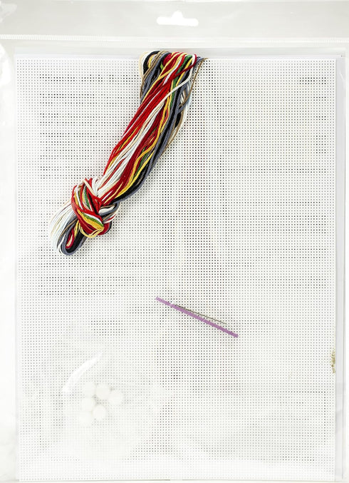 Design Works Crafts Santa with Bells, 14 Ornament Set of 6 Counted Cross Stitch Kit, Mixed...
