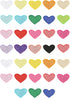 MSCFTFB 33 Pieces Small Heart Iron on Patches Sew Embroidered Patches Appliques Garment Embellishments for Clothing Jackets Backpack Shoes Repairi...