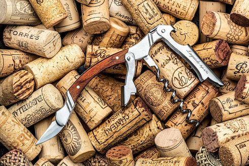 Laguiole Style de Vie corkscrew, bottle opener with foil cutter, rosewood...