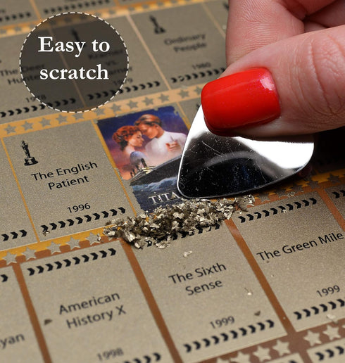 300 Movie Scratch Off Poster Bucket list movies poster Scratch Cinema Poster XX Century Motivation Poster for Cinema Lovers, Birthday Anniversary ...
