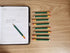 25pcs Golf Pencils with eraser Hexagon Wooden Pencils Graphite 2B for Golf Event Scoring,Classroom,Wedding,Company Meetings,Pew, Pocket (Green)...