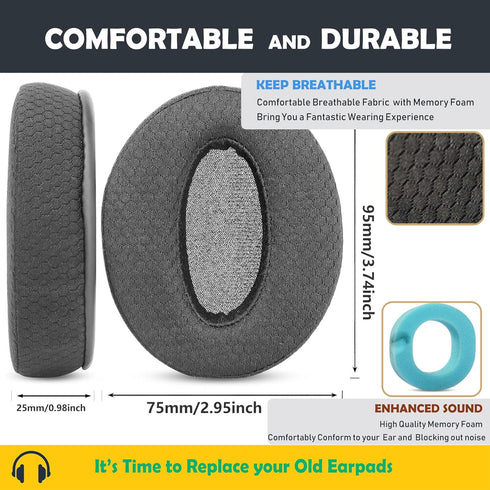 Earpads Replacement Cushions Compatible with Sennheiser HD4.50/HD4.50BT/HD 4.50BTNC/HD4.50SE/HD4.40BT/HD4.30G/HD4.20S/HD458BT/HD450/HD 450BT/HD400...