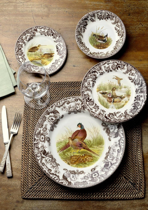 Spode Woodland Salad Plate, Pheasant Design - 9” Plate for Thanksgiving & Special Occasions, Fine Earthenware, Dishwasher & Microwave Safe, Excell...