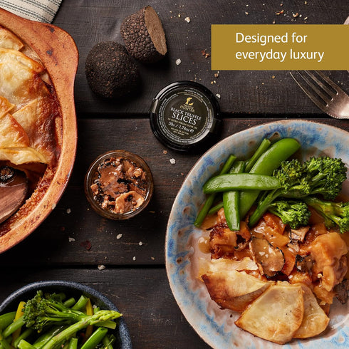 TruffleHunter - Black Truffle Slices - Preserved Truffles in Extra Virgin Olive Oil - 1.74 Oz...