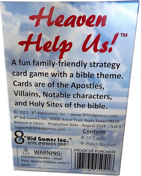 Heaven Help Us! Family Game with Bible Theme - Fun, Competitive, and Educational. Ages 10+, Teens, Adults - A...