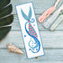 Povitrulya Mermaid's tail - Counted cross Stitch Bookmark Kit - DIY Embroidery set for Adults with Paper pattern, 16-count Aida Canvas and Presort...