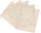 PALTERWEAR 100 Percent Natural Cotton Double Drawstring Mesh Bag For Herbs, Nuts, Spices (10 x 12 Inch - Set of 5)...