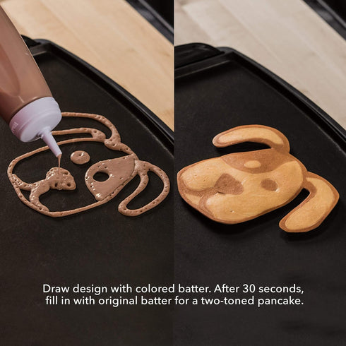 Whiskware Pancake Art Kit with Batter Mixer, Art Bottle, BlenderBall Wire Whisk and 2 Pancake Shapers...