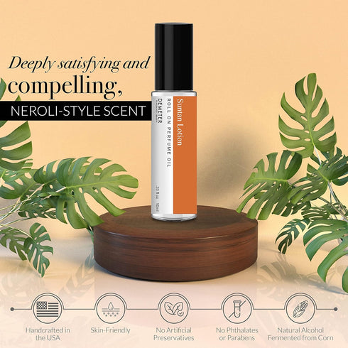DEMETER Suntan Lotion Perfume Oil Roll on, 33 Oz, Long-Lasting...