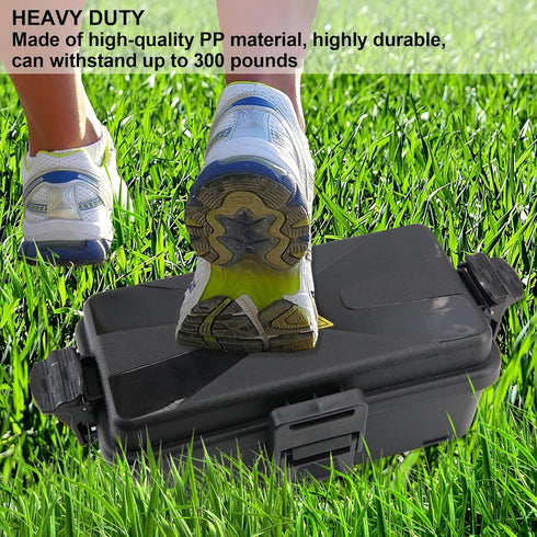 Outdoor Electrical Box Waterproof IP54-rated Outdoor Outlet Box Black Outdoor Extension Cord Cover Box (7.6 x 3.9 x3.3 inch) Wall-Hangable Waterpr...