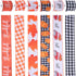 VATIN Fall Wired Ribbon 2.5 inch X 90 Feet, Buffalo Plaid/Pumpkin/Maple Leaves/Truck/Thankful Pattern Burlap Ribbon, Fall Thanksgiving Theme Ribbo...