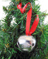 Westmon Works Believe Bell Ornament in Grey for Christmas Tree on Ribbon with Bag...