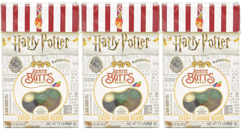 Harry Potter Bertie Bott's Every Flavour Jelly Belly Beans 1.2 OZ (34g) x3...
