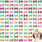 100 Pack Summer Spring Dog Hair Bows with Rubber Bands Cute Puppy Bows for Dogs Spring Ear Bows Rhinestone Dog Hair Accessories Dog Bows Grooming ...