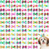 100 Pack Summer Spring Dog Hair Bows with Rubber Bands Cute Puppy Bows for Dogs Spring Ear Bows Rhinestone Dog Hair Accessories Dog Bows Grooming ...