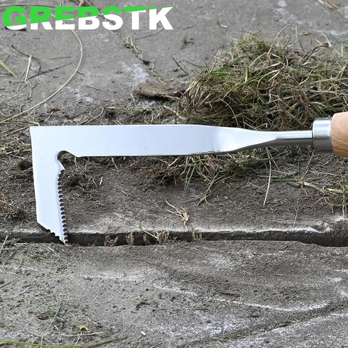 GREBSTK Crack Weeder Crevice Weeding Tool Manual Weeder Beech Handle Lawn Yard Gardening Tool...