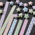 Star Paper Strips, 360pcs Glitter Luminous Lucky Star Origami Paper Folding Strips Peach Heart Four Leaf Grass Little Angel Pattern Crafts Folding...