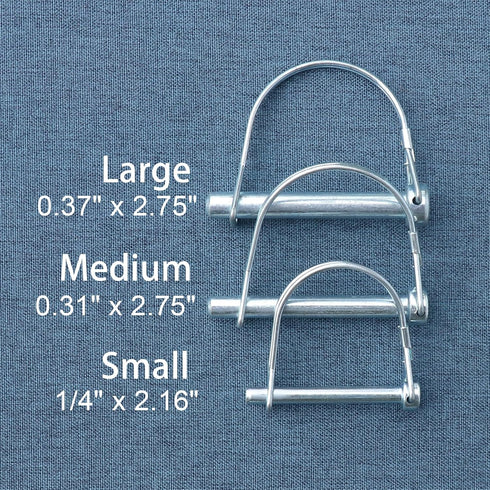 Trailer Coupler Pin, 2Pcs Tivnhuils Hitch Pin Trailer Pin, Zinc Plated Carbon Steel Safety Coupler Pin Locking Pin, 1/4" x 2.16", Small...