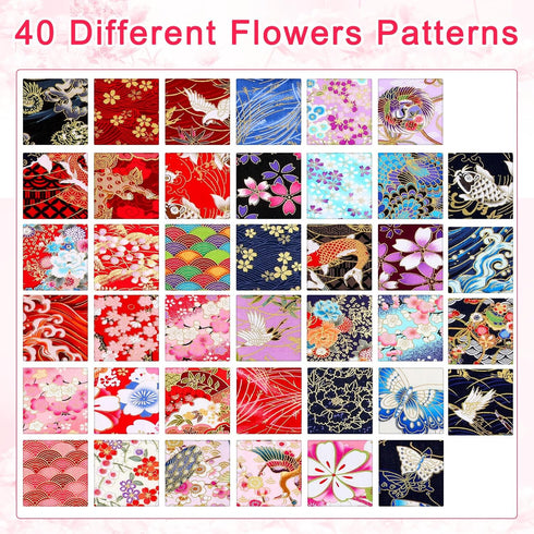 Peryiter 40 Pcs Cotton Jelly Fabric Roll Quilting Strips Different Patterns Patchwork Craft Sewing Supplies for Quilters Crafting Sewing DIY Craft...