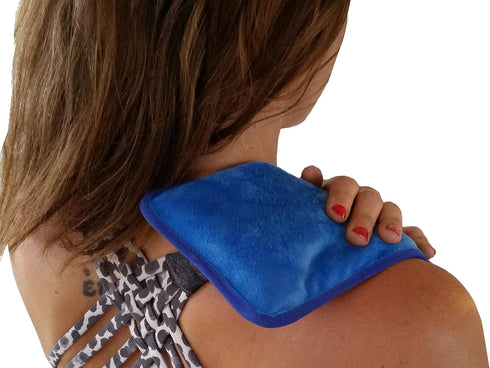 Gel Ice Pack and Microwave Heating Pad For Muscle Pain Relief. Heat Packs Or Cold Therapy Ice Pack With Cloth Backing. Cold Pack For Back Pain, Mi...