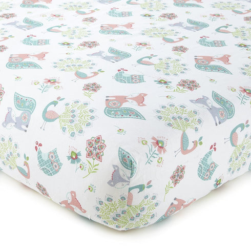 Levtex Baby Fiona Collection Print Fitted Crib Sheet...