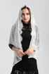 Leimandy Eyelash Lace Vintage Floral Lace Shawl Head Scarf Long Catholic Chapel Veil Mantilla Infinity Latin Mass S04...