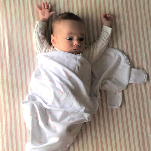 Ely's & Co. Adjustable Swaddles for Newborn, Baby Swaddles 0-3 Months, Velcro Swaddle Sack for Baby Girl, 100% Cotton, 2 Pack (Dusty Rose and Mauv...