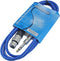 1/4" TRS to 3 Pin XLR Female Pro Audio Patch Cable Balanced and Shielded (6 Foot Feet ft Long, Blue)...