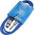 1/4" TRS to 3 Pin XLR Female Pro Audio Patch Cable Balanced and Shielded (6 Foot Feet ft Long, Blue)...