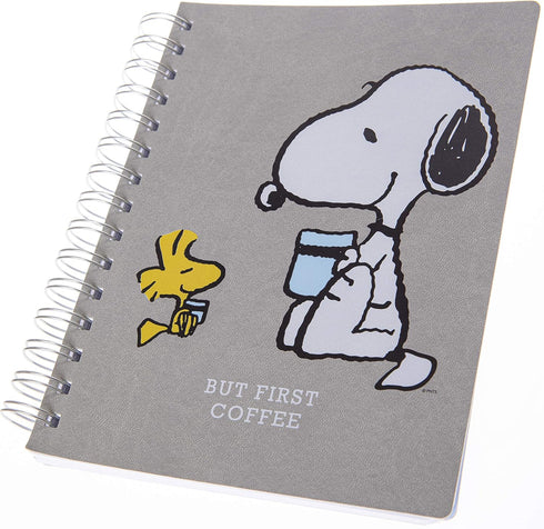 Graphique Vegan Leather Spiral Journal, Peanuts Focus, Focus On The Good" Quote on the Cover – Perfect for Taking Notes, Lists and More...