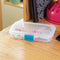 Sterilite 17248612 8-1/2" Small White Plastic Divided Box...
