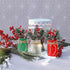 CNVOILA Christmas Centerpiece 3PC Set: Mason Jars, Table Decorations, Home & Coffee Table Decor...