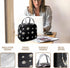Sonuimy Insulated Lunch Bag Women, Reusable Cute Tote Lunch Box for Adult & Men, Leakproof Cooler Lunch Bags for Work Office Travel Picnic (Black ...