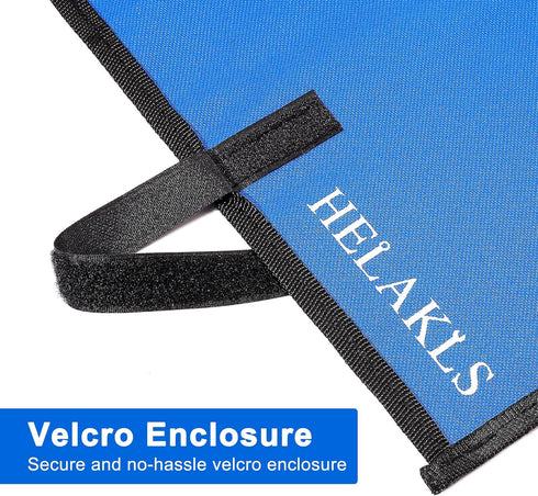 1 Piece 12 Pockets Metric Wrench Tool Roll Up Pouch Utility Heavy Duty Canvas Tool Organizers Bag Blue...