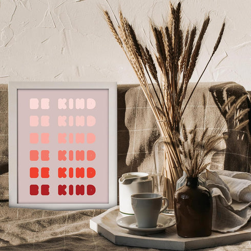 Posterizer 1 pcs-Be kind-positive encouraging daily reminder-Motivational & Inspirational Art-Gift for Daughter, Son, Kids-Decor for Home & Office...