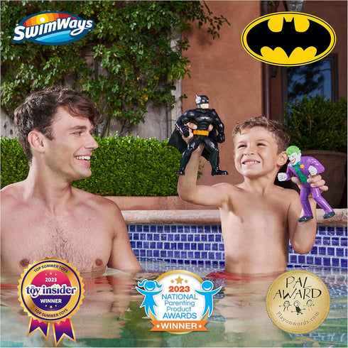 Swimways DC Batman Floatin' Figures, Swimming Pool Accessories & Kids Pool Toys, Batman Party Supplies & Water Toys for Kids Aged 3 & Up, Batman &...