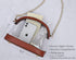 Clear Cross Body Bag with Vegan Leather Trim Stadium Approved Women Shoulder Handbag...