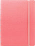 FILOFAX Refillable Pastel Notebook, A5 (8.25" x 5") Rose - 112 Cream moveable pages - Index, pocket and page marker (B115053U)...