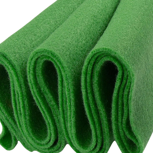 Felt Fabric | 36"X 36" inches Wide & 1.6mm Thick Green Fabric| Non-Stiff, Soft Fabric Material | Felt Fabric by The Square | Soft Felt Roll for Cr...