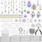 H&D HYALINE & DORA DIY Crystal Suncatcher Assembly Craft Kits for Adults 215pcs Rainbow Prisms Beads Pendant Crystal Window Sun Catchers Hanging O...